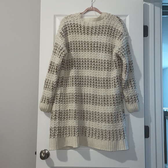 Sienna Sky cream and brown cardigan - Picture 5 of 6